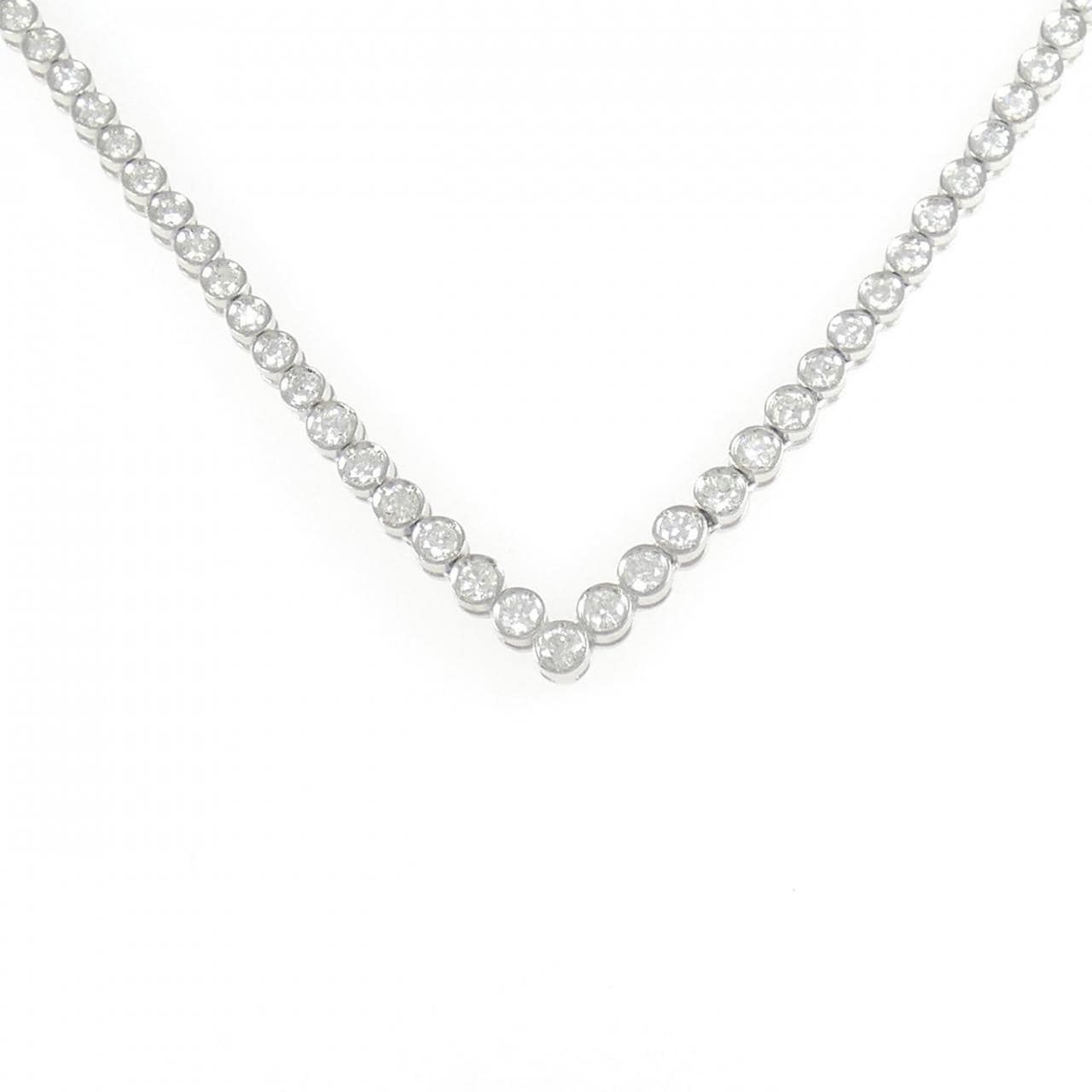 PT900 ダイヤモンド ネックレス 3.83CT