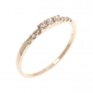 K18PG ダイヤモンド リング 0.10CT