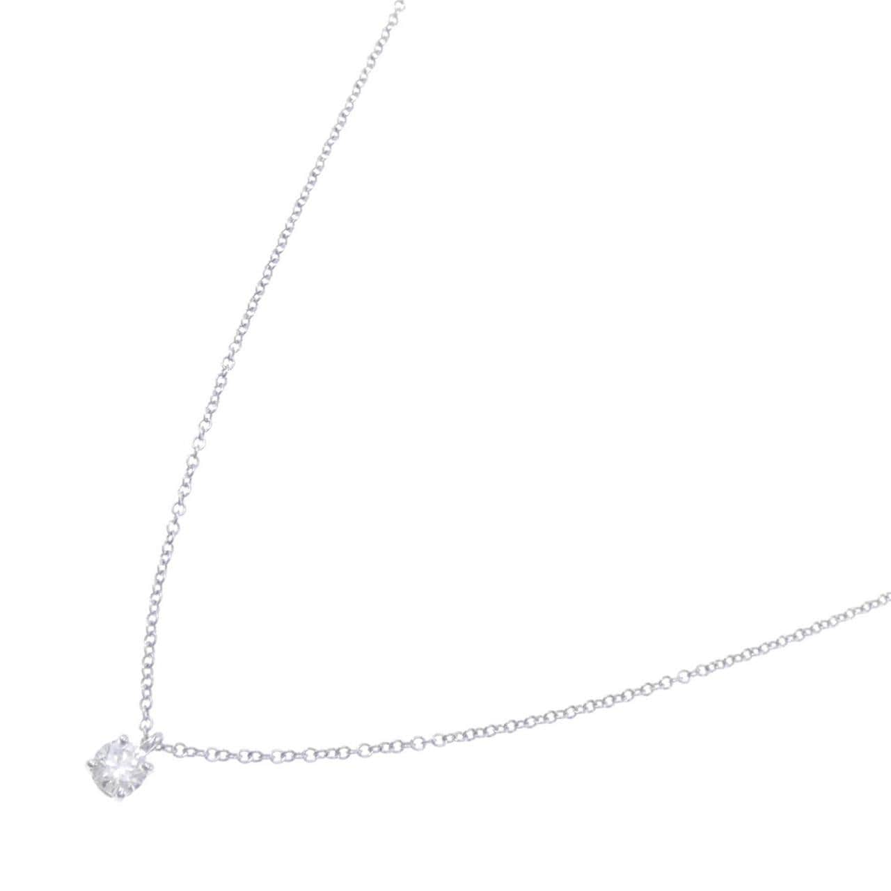 TIFFANY Solitaire Necklace 0.21CT G VS2 3EXT