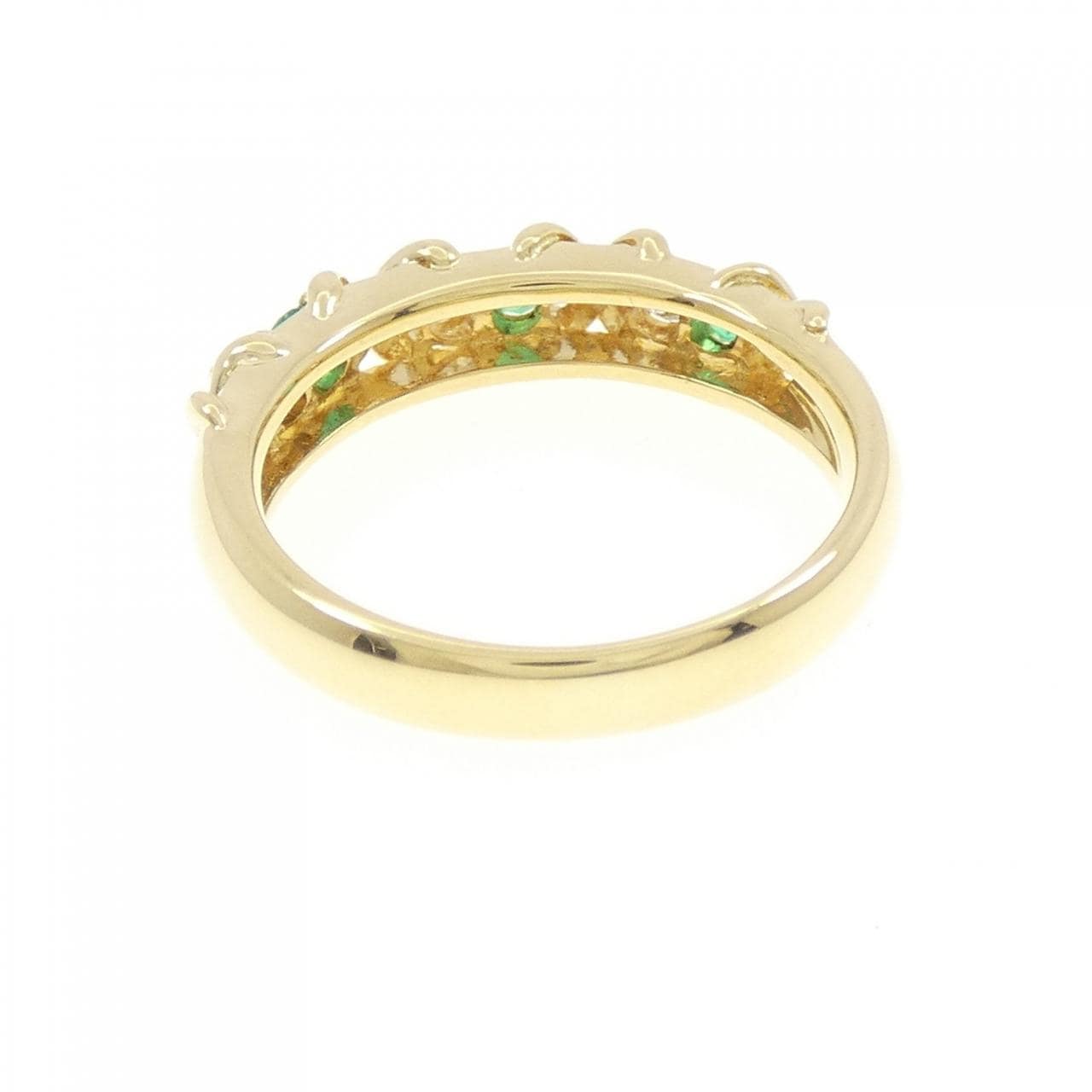 K18YG エメラルド リング 0.18CT