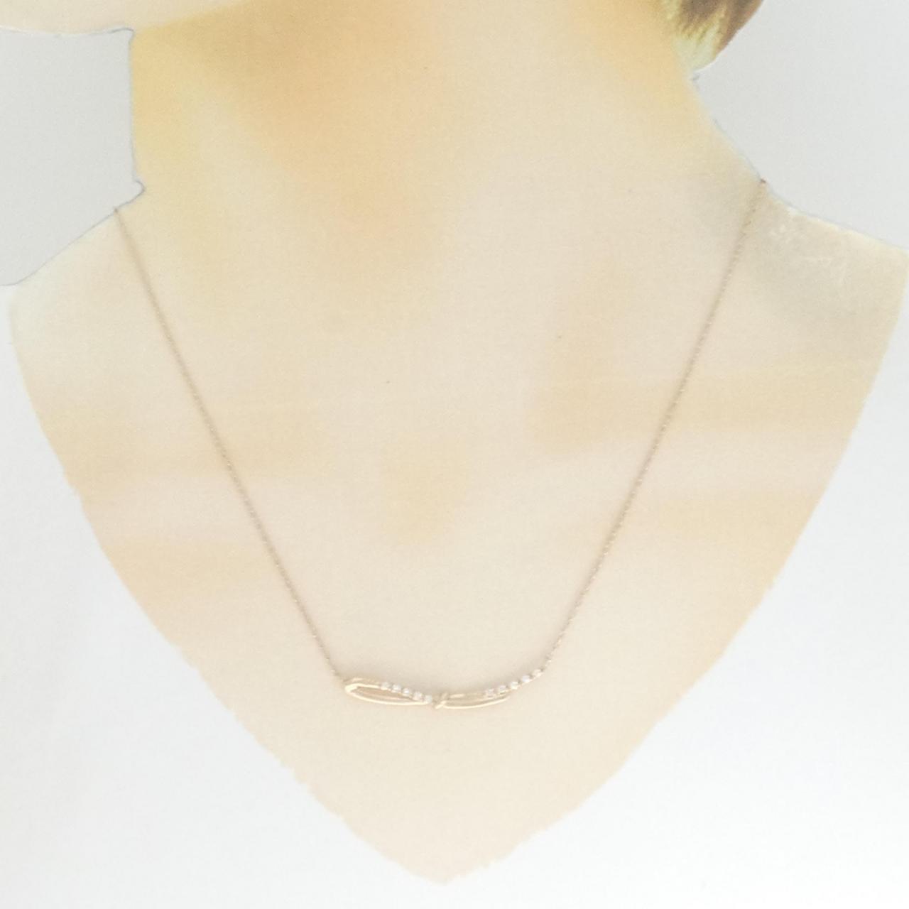 K18PG ダイヤモンド ネックレス 0.10CT