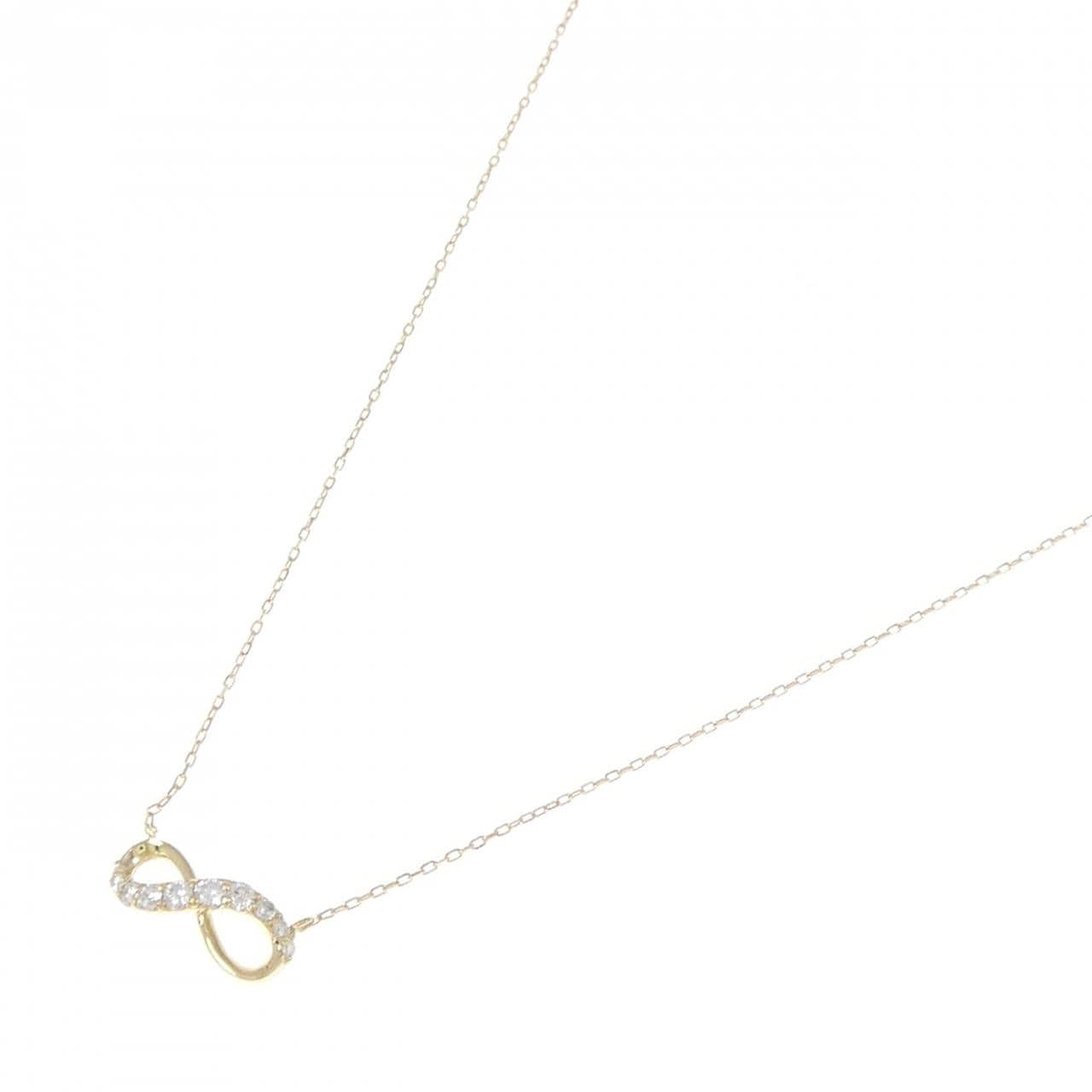 K18YG ダイヤモンド ネックレス 0.12CT