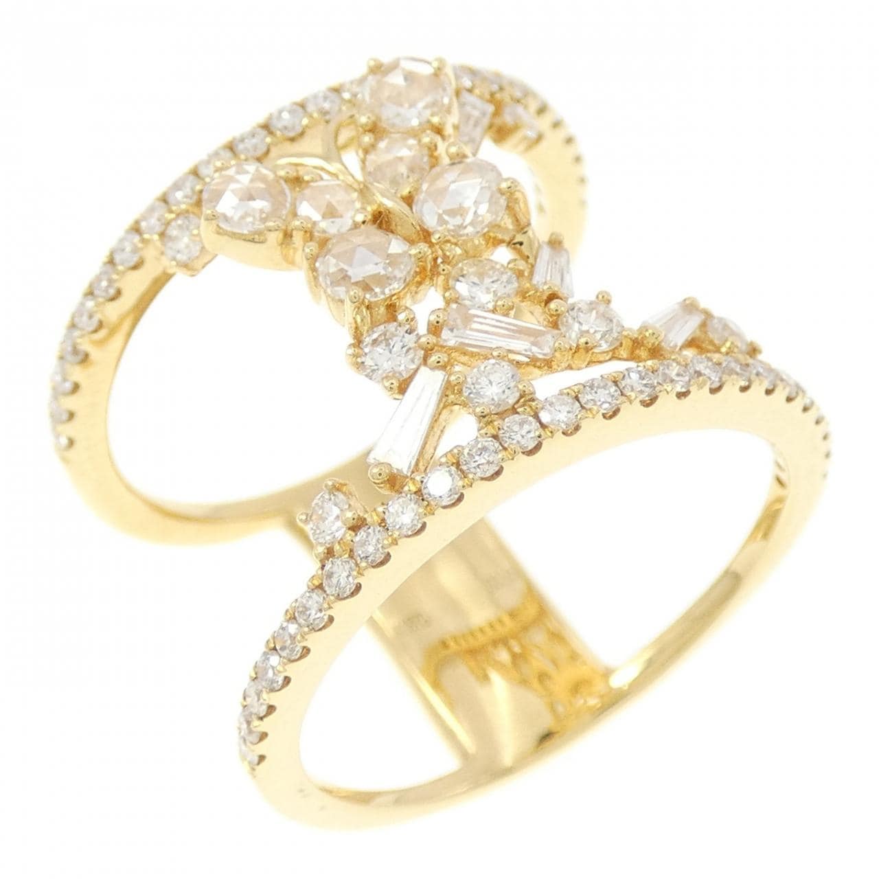 K18YG ダイヤモンド リング 0.75CT