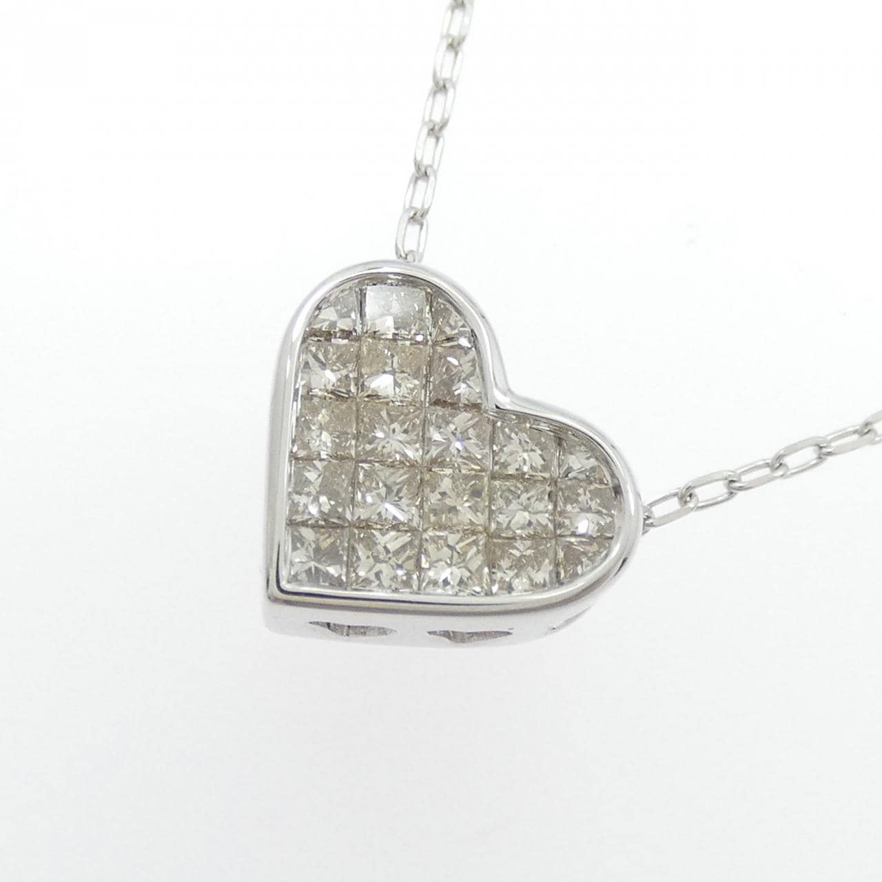 K18WG ダイヤモンド ネックレス