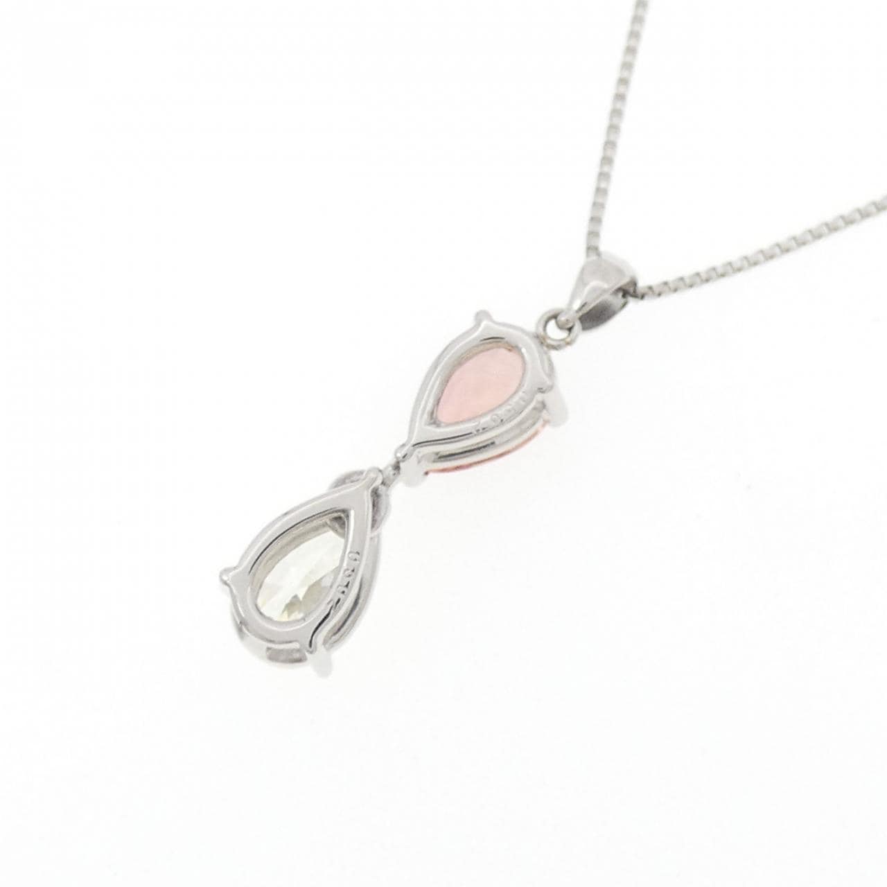 PT/PT850 パパラチアサファイヤ ネックレス 0.562CT