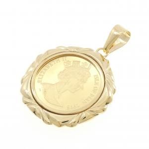 K18YG(枠) コイン ペンダント