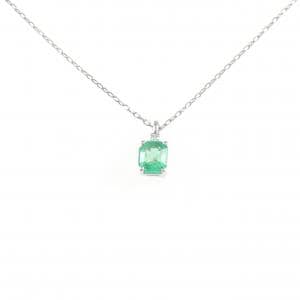 PT950 エメラルド ネックレス 0.30CT