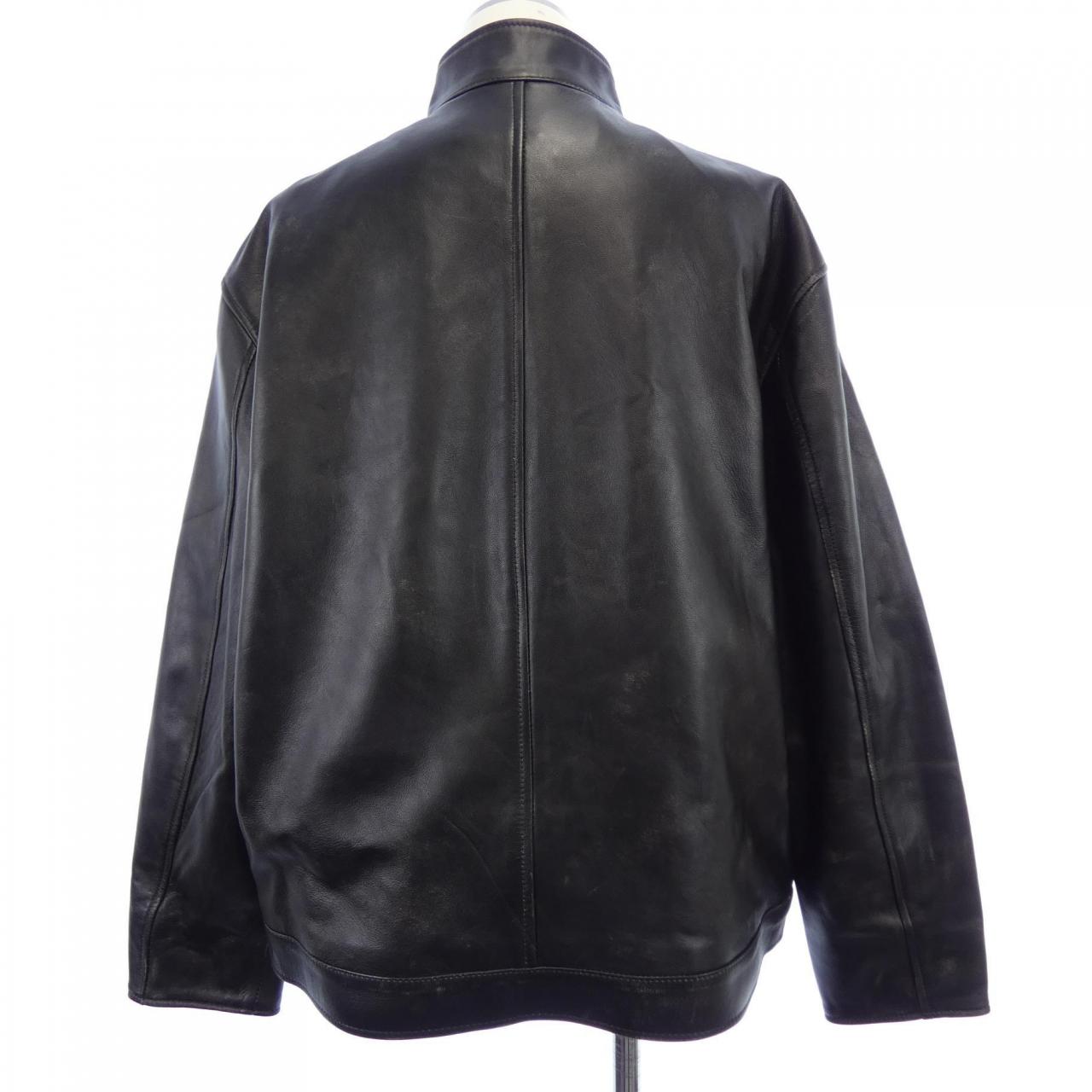 broader レザーライダースジャケット