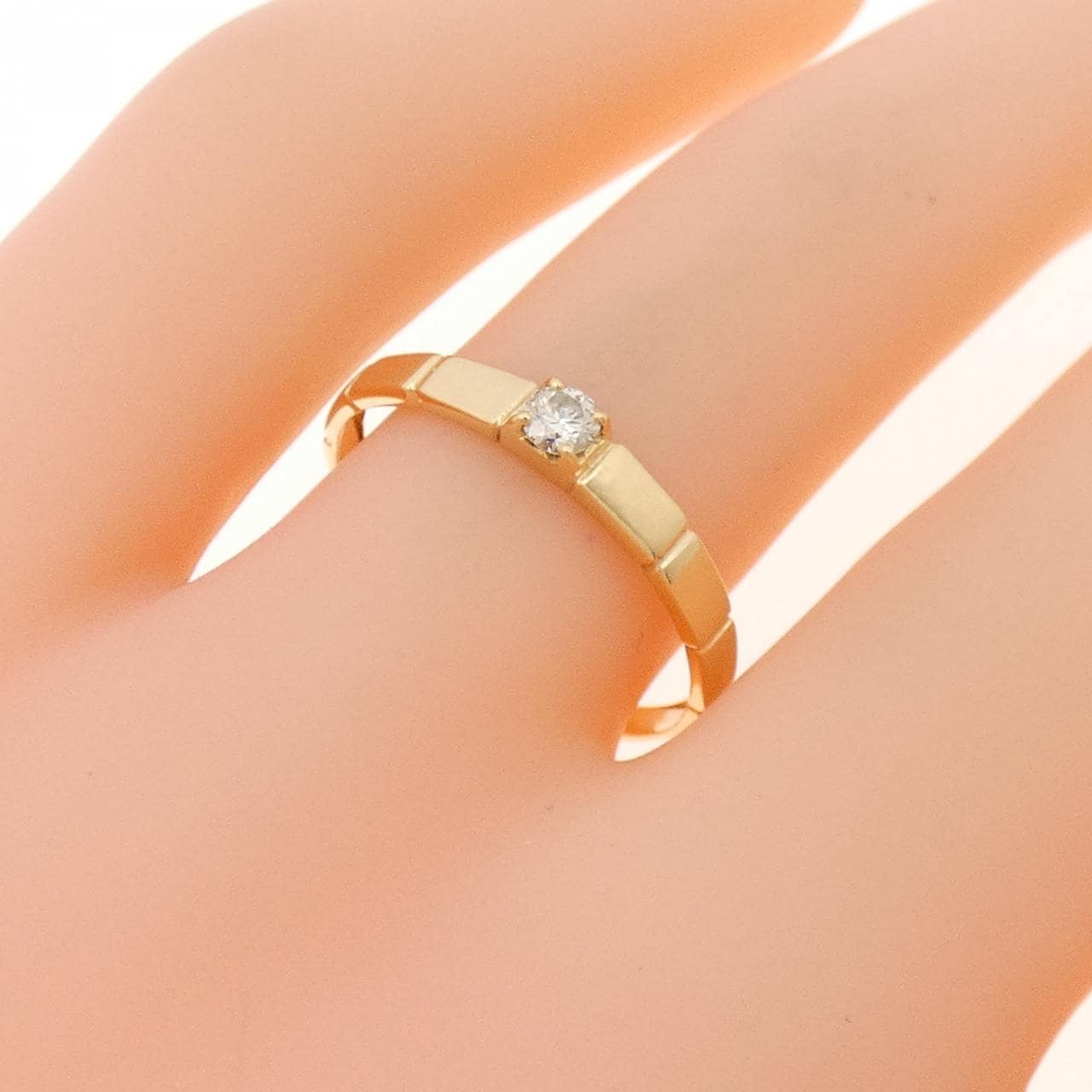 K18YG ダイヤモンド リング 0.08CT