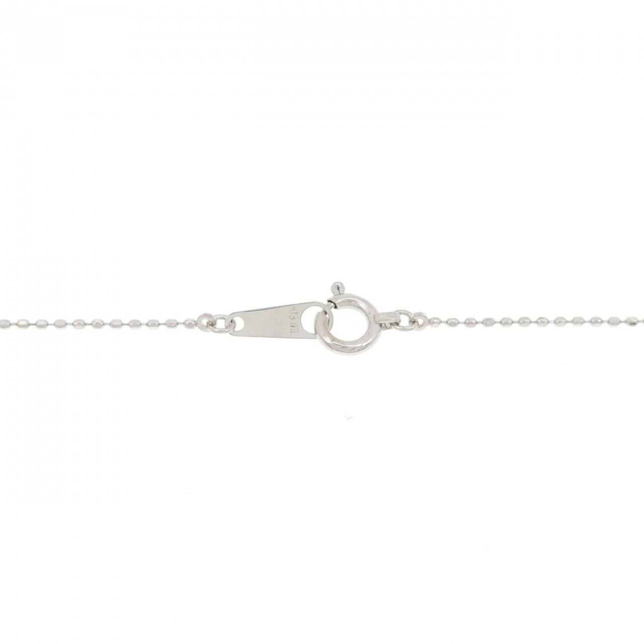 K18WG ダイヤモンド ネックレス 0.15CT