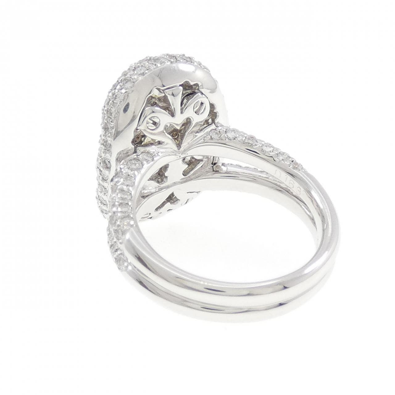 K18WG ダイヤモンド リング 1.63CT