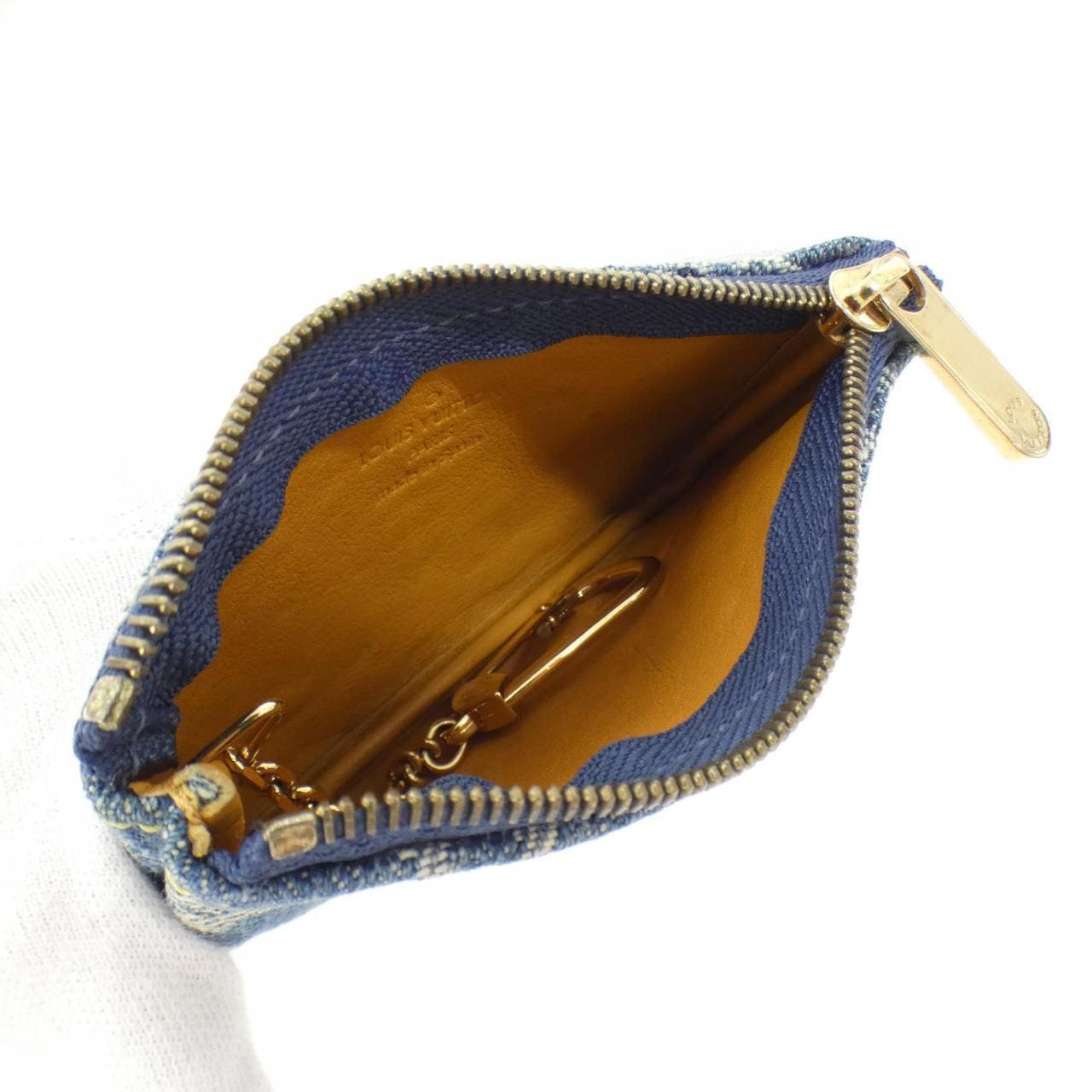 LOUIS VUITTON Monogram牛仔布 Pochette Clé M95343零钱钥匙包