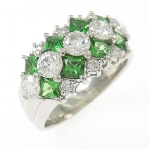 PT900 グリーンガーネット リング 1.14CT