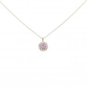 K18PG サファイヤ ネックレス 0.10CT