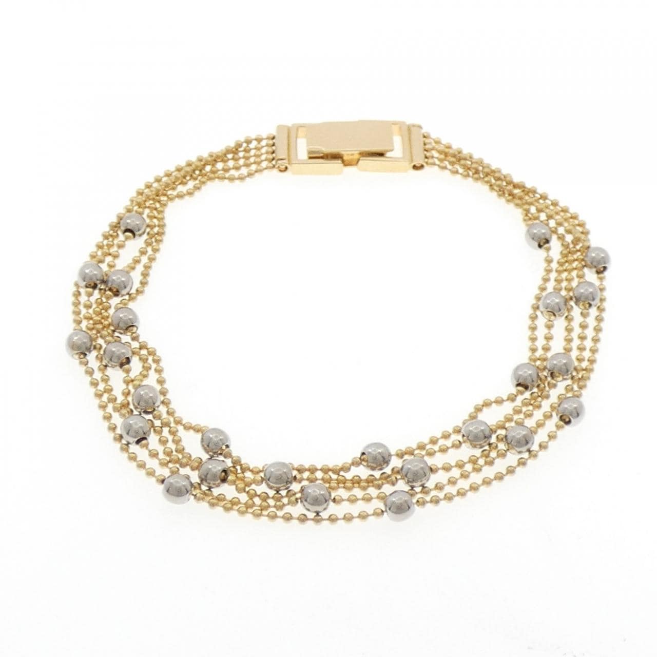 MIKIMOTO K18YG/PT850手鍊
