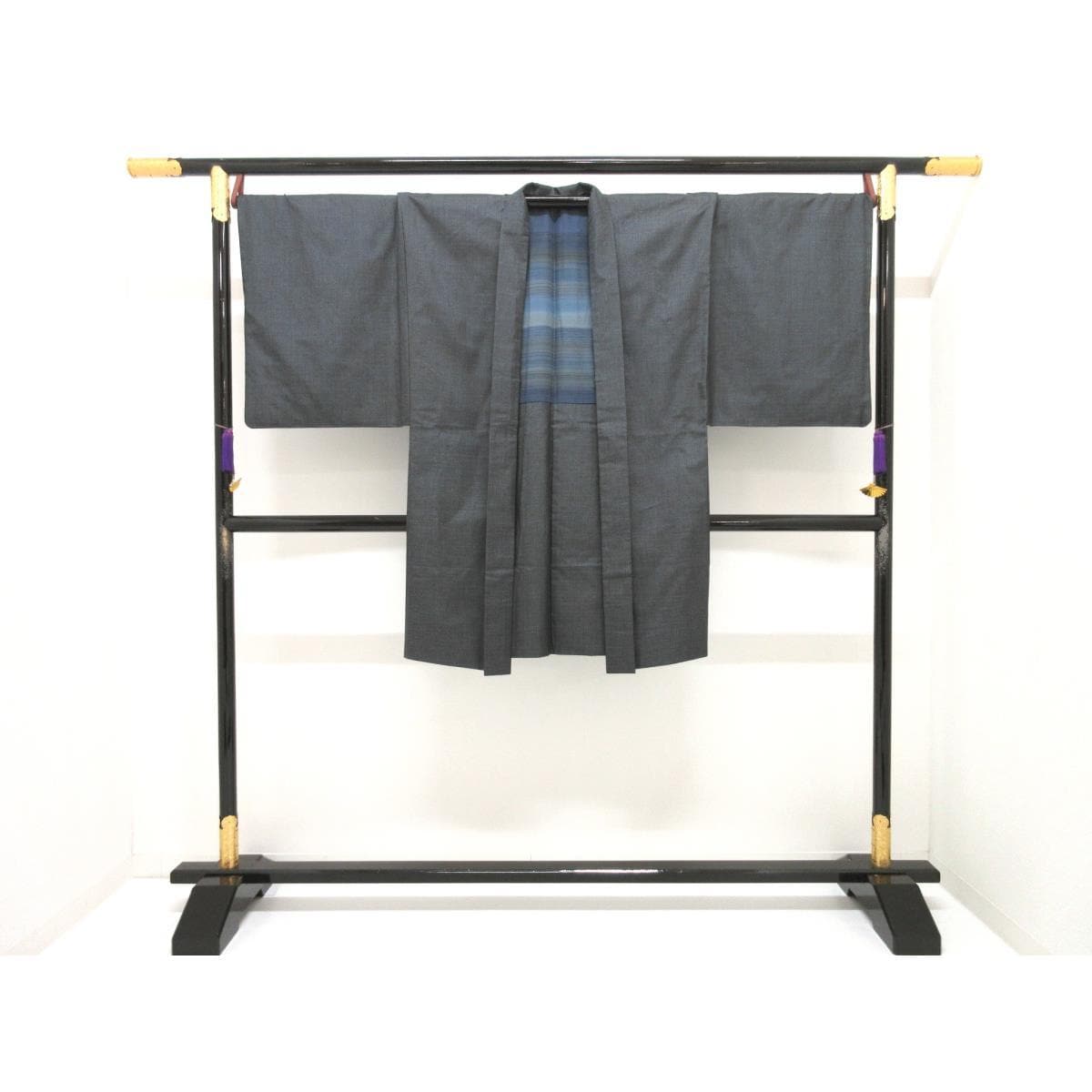 男物　１００山　証紙付　きもの・羽織　２点セット【本場奄美大島紬】