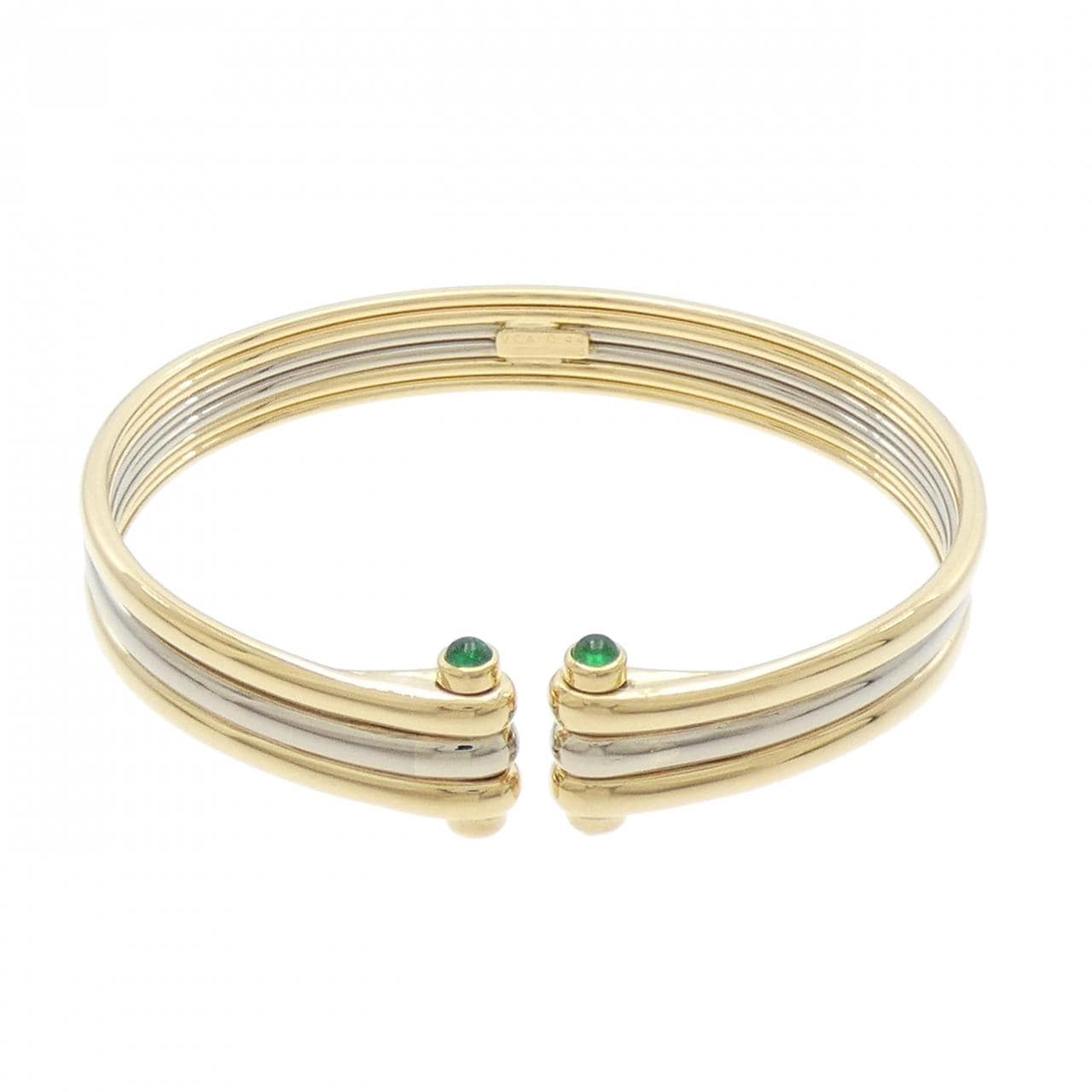 【ヴィンテージ】ヴァンクリーフ&アーペル エメラルド バングル 0.44CT