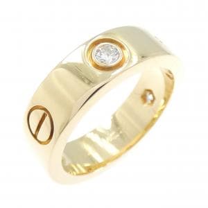 カルティエ ラブ ハーフダイヤ リング