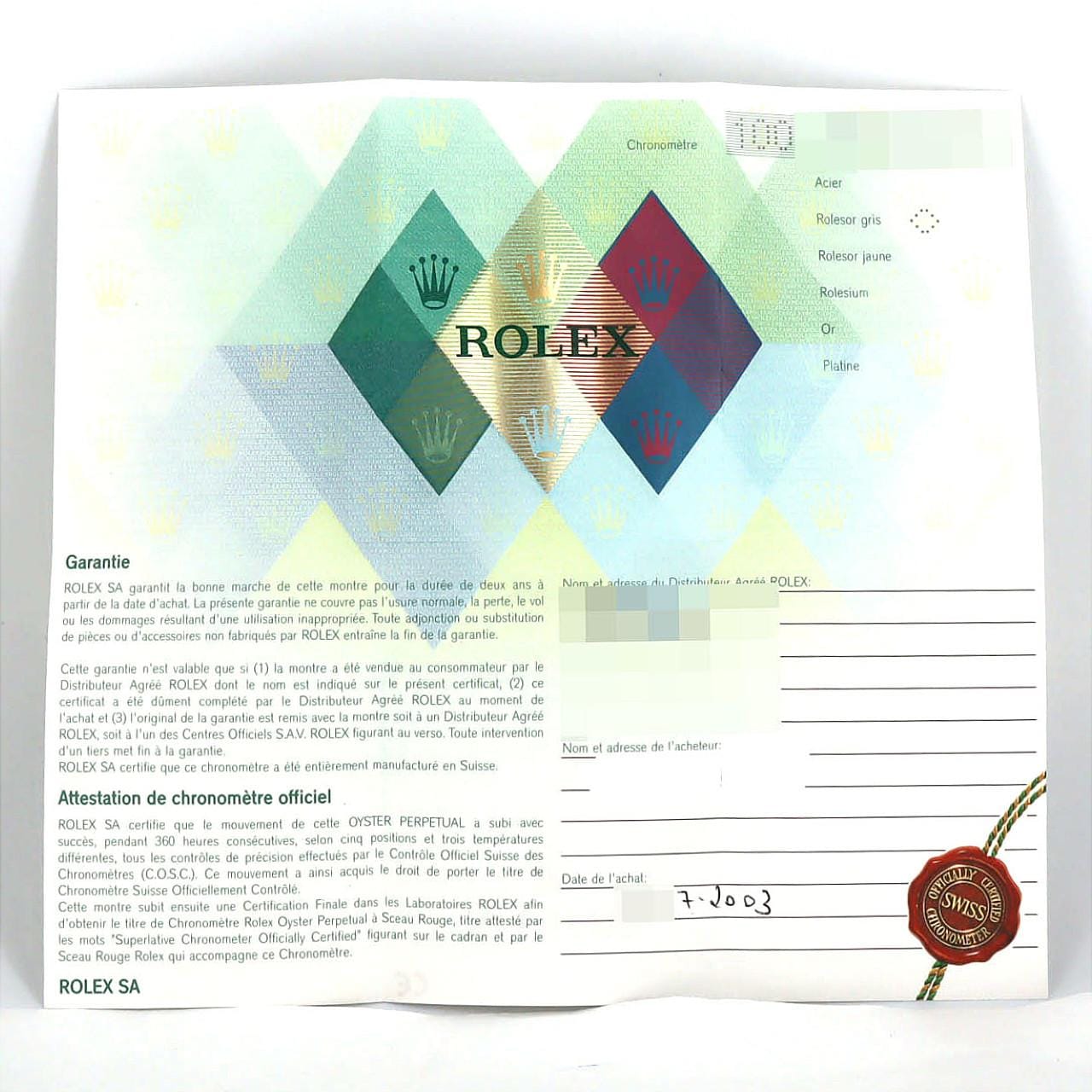 ロレックス デイトジャスト 16234 SSxWG 自動巻 Y番