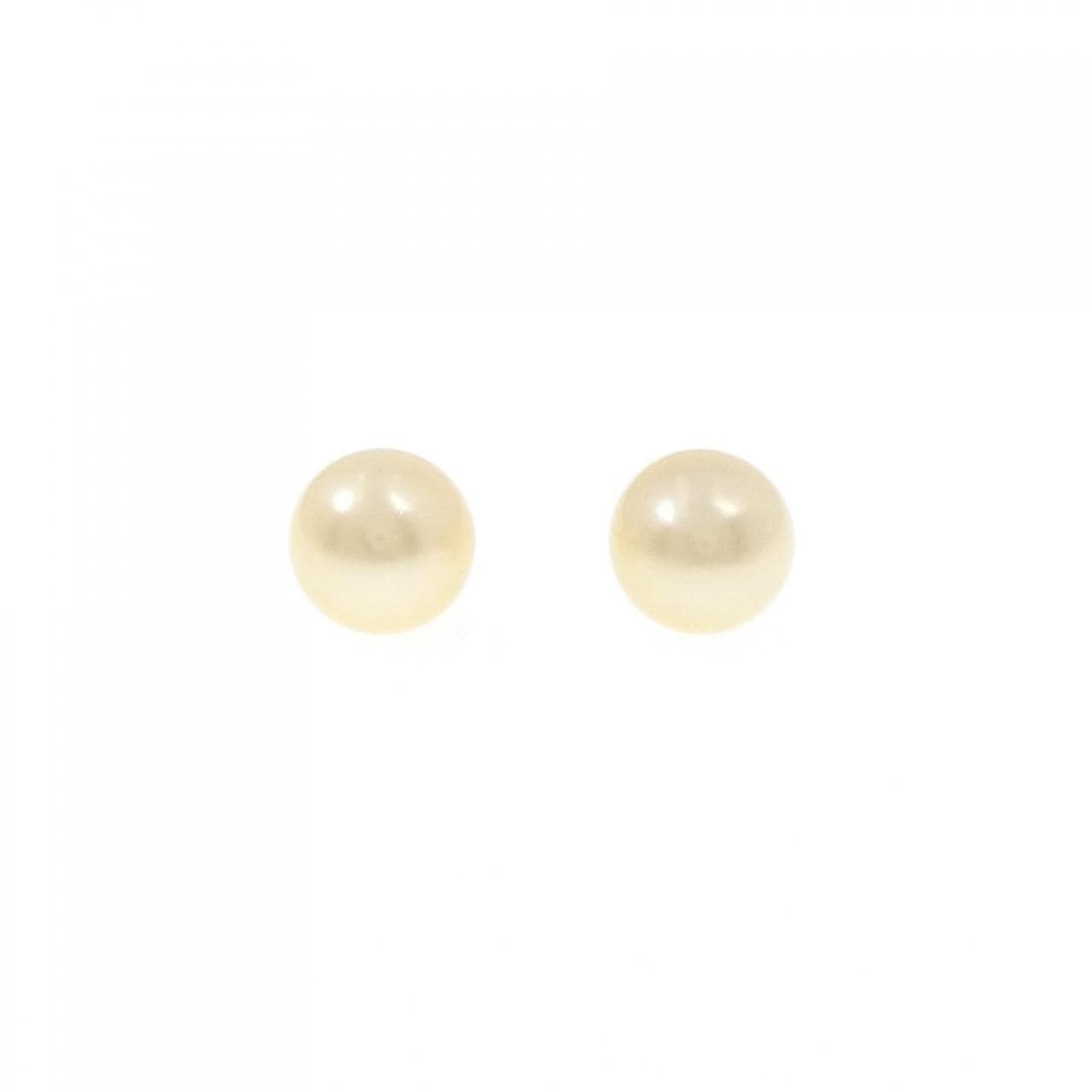 K18YG 白蝶パール ピアス 9.2mm