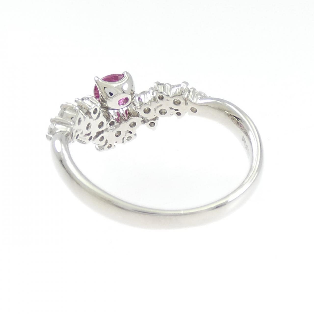 PT900 ルビー リング 0.30CT