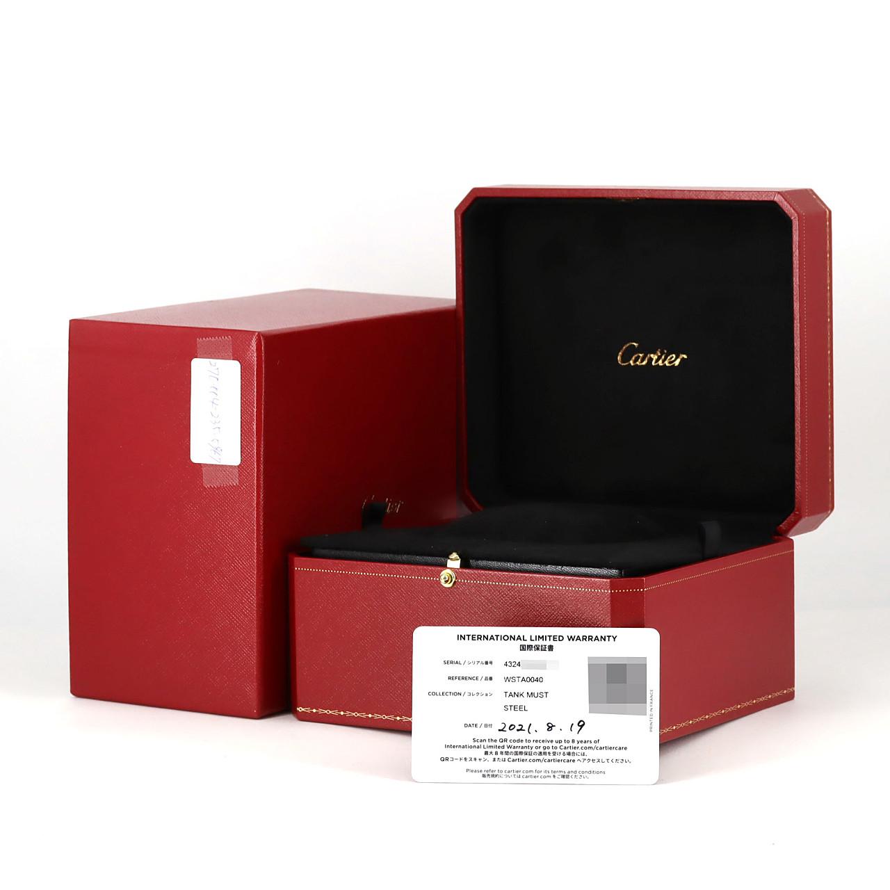 カルティエ タンクマストXL WSTA0040 SS 自動巻