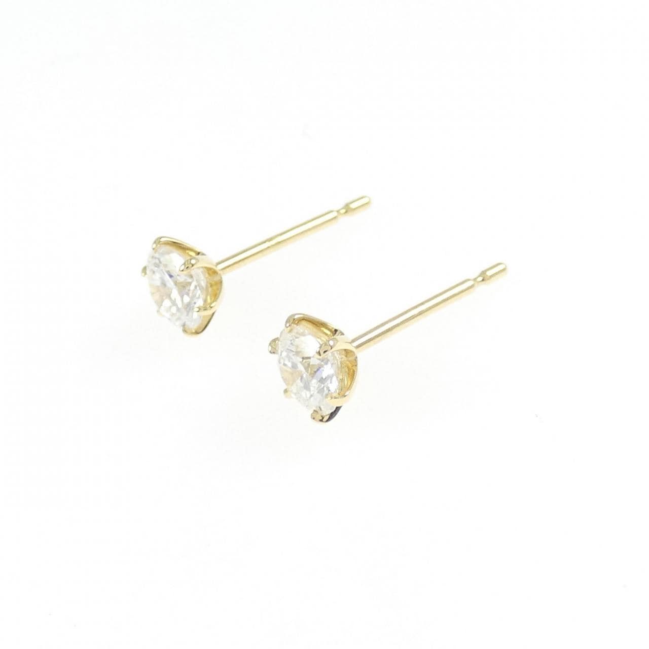 【リメイク】K18YG/ST ダイヤモンド ピアス 0.305CT 0.306CT E-F VS1 EXT-VG