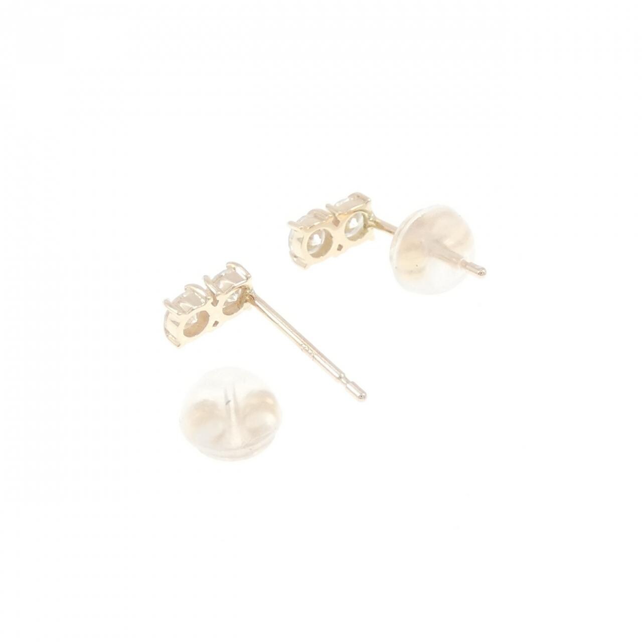 【リメイク】K10YG ダイヤモンド ピアス 0.30CT