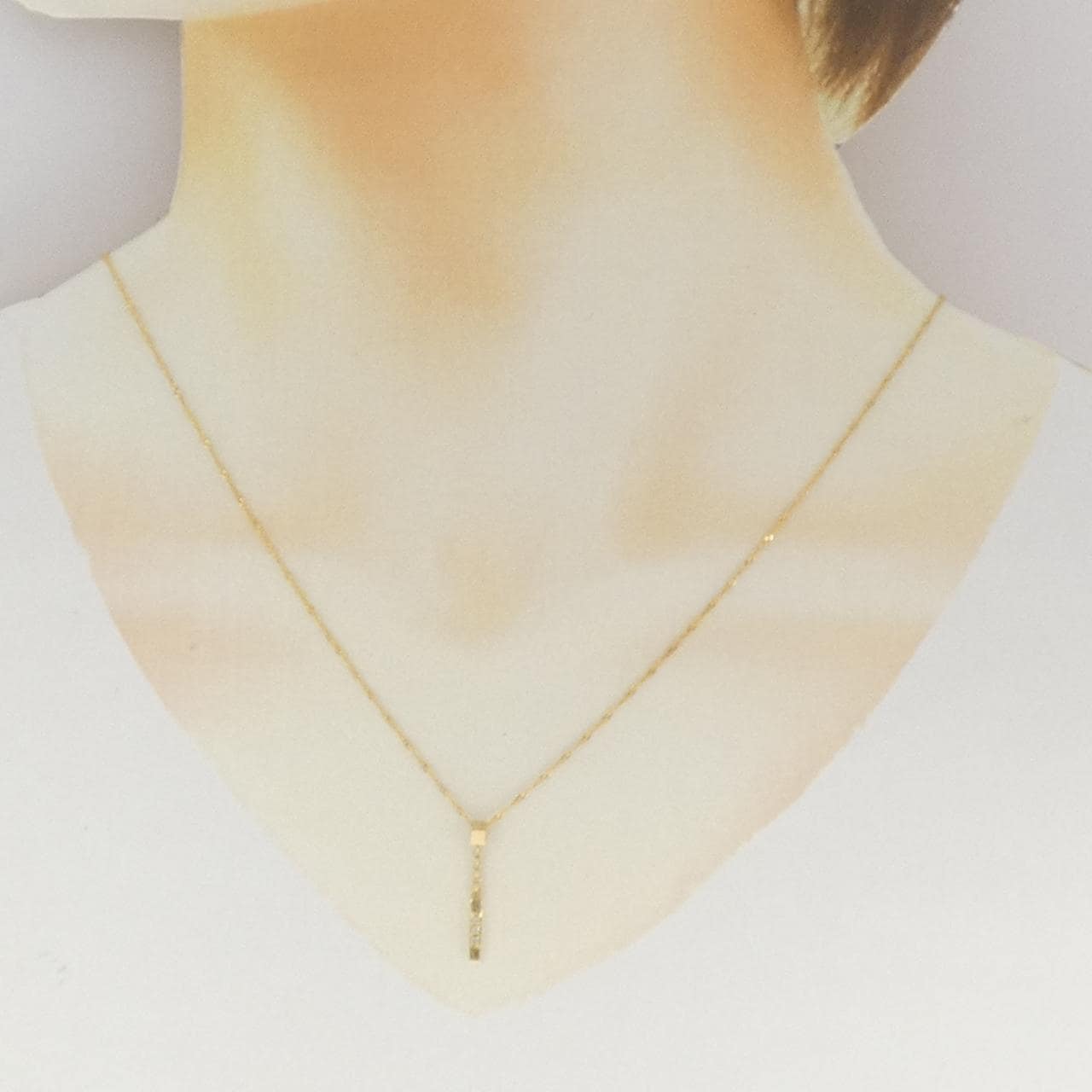 K18YG ダイヤモンド ネックレス 0.03CT