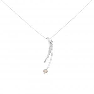 K18WG ダイヤモンド ネックレス 0.60CT