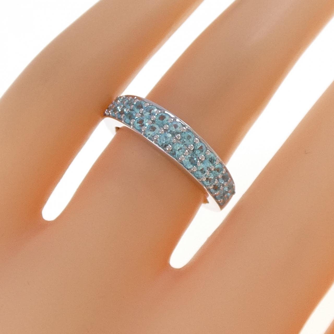 K18WG トルマリン リング