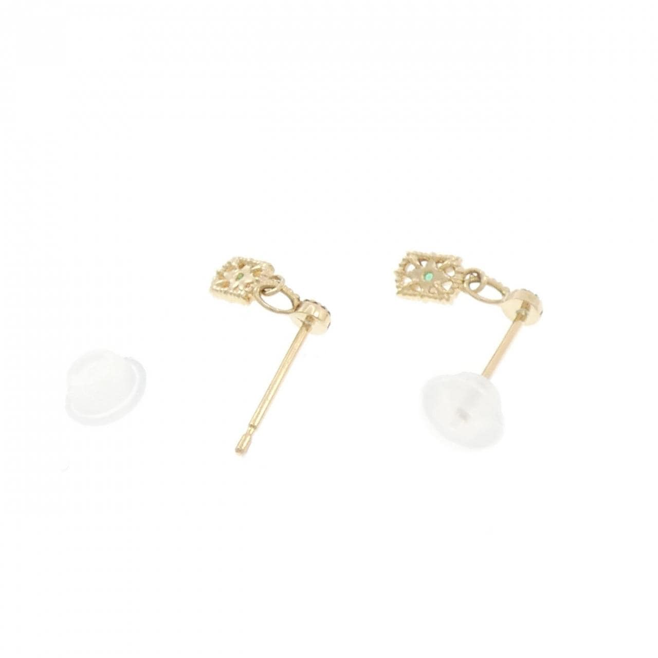 アガット エメラルド ピアス