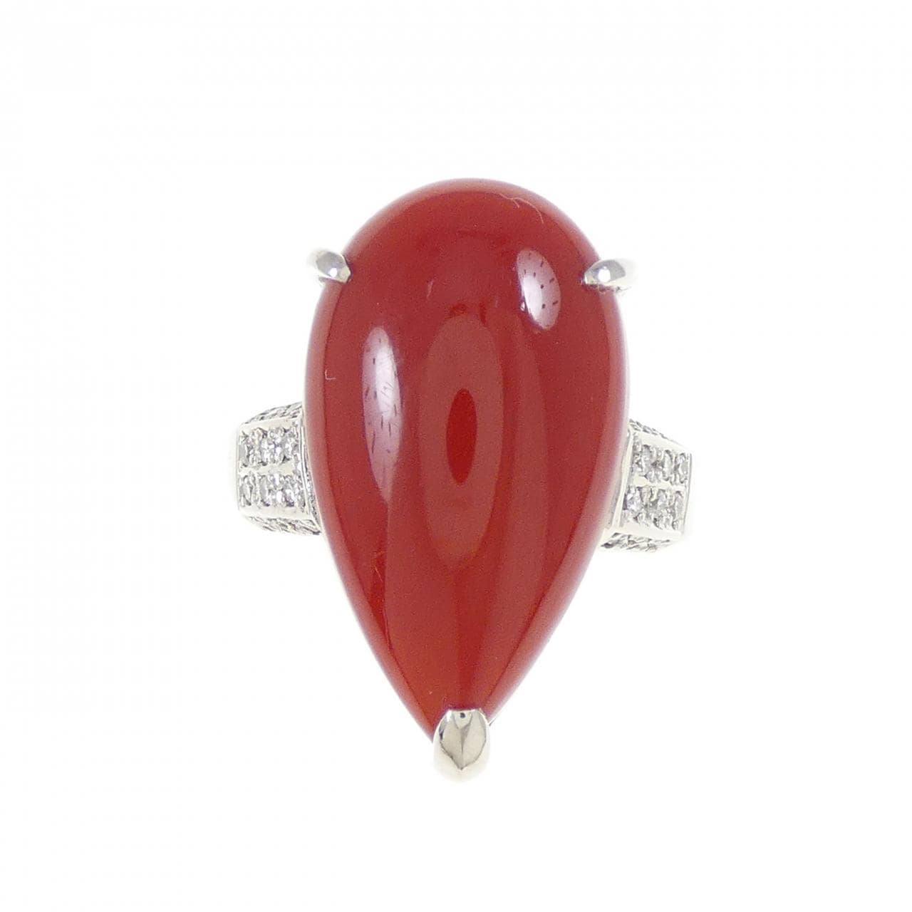 PT900 サンゴ リング 16.37CT