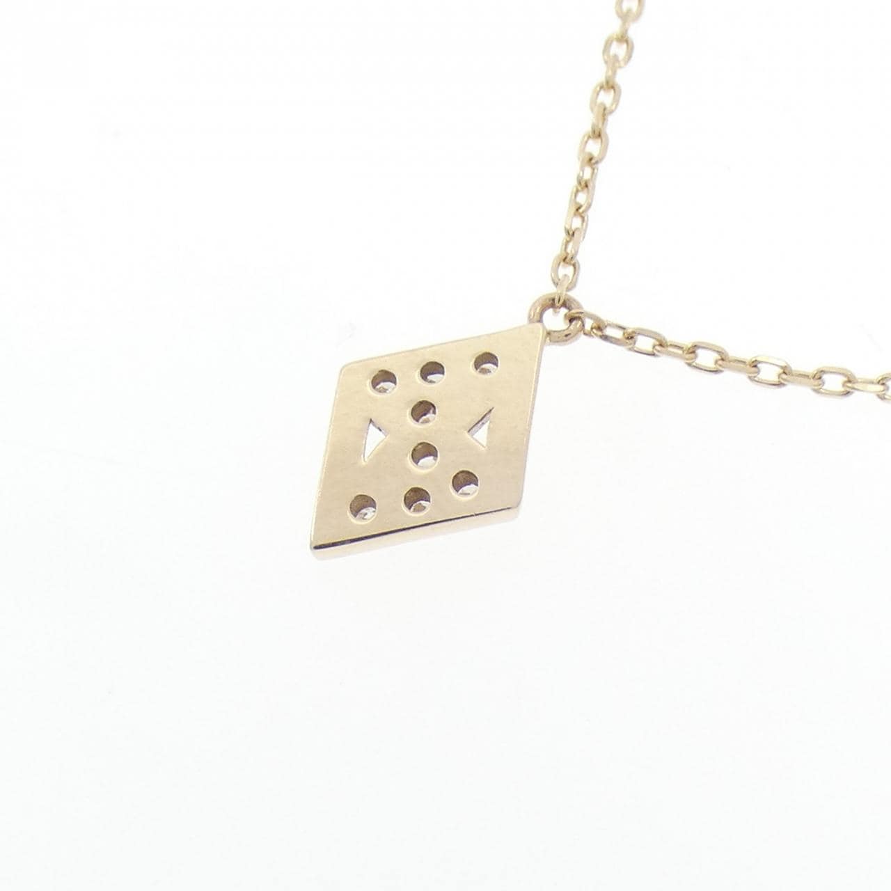 K10YG ダイヤモンド ネックレス 0.03CT