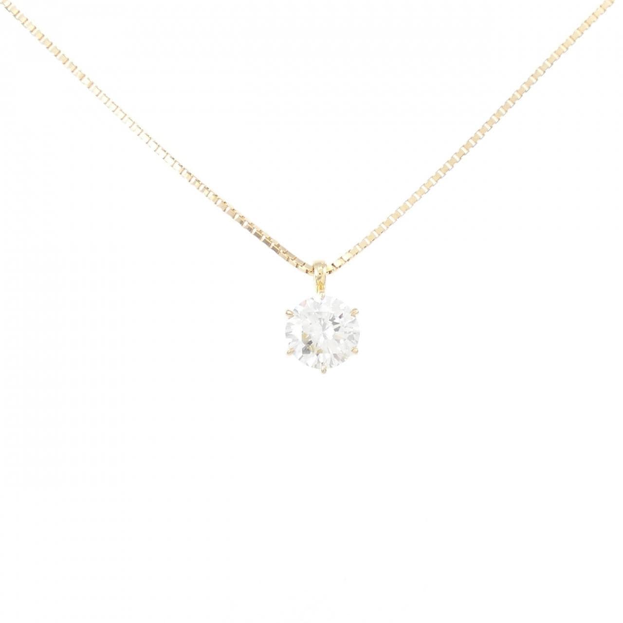 [BRAND NEW] K18YG Diamond Necklace 0.722CT H SI1 VG