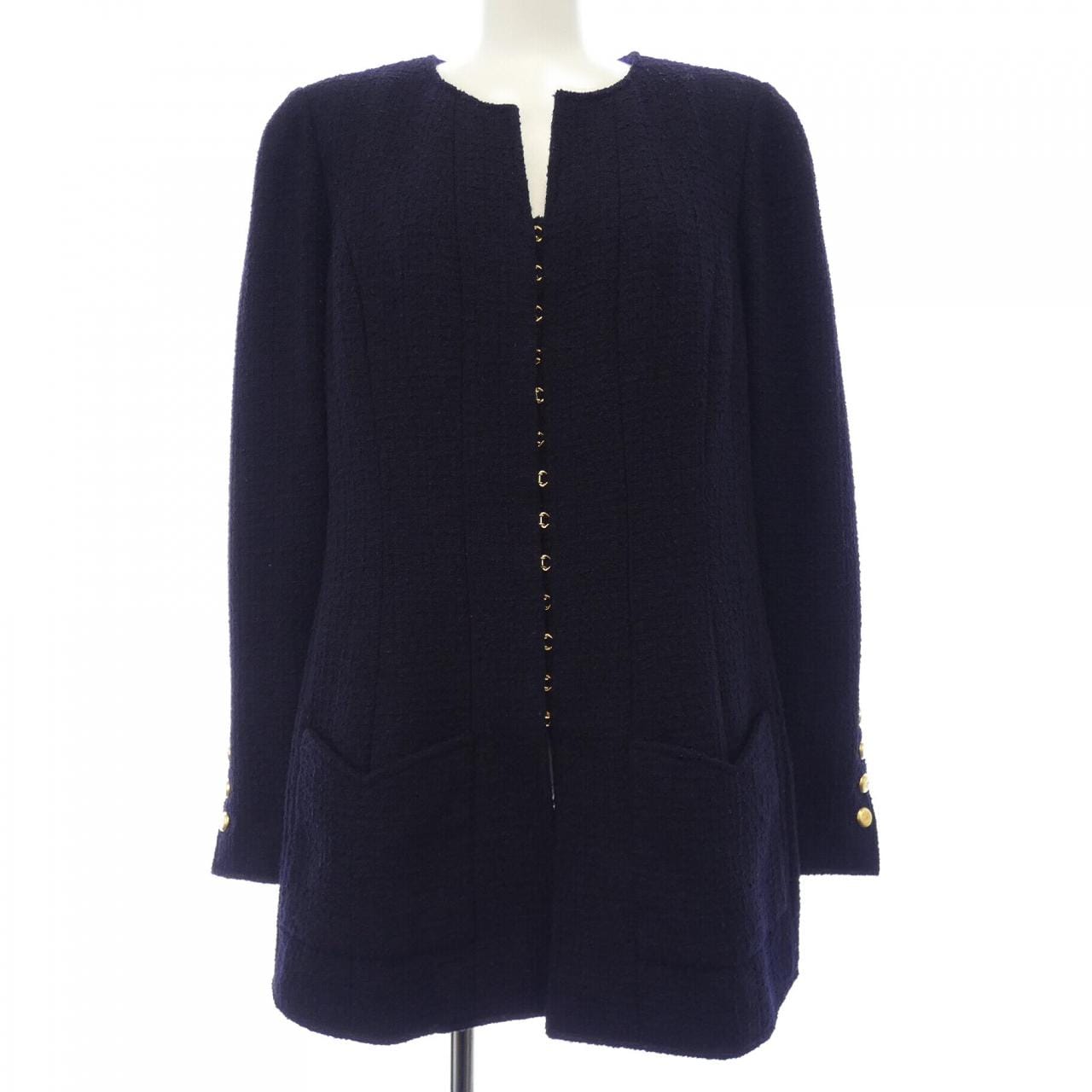 【ヴィンテージ】シャネル CHANEL P08262V04999 96A ノーカラージャケット