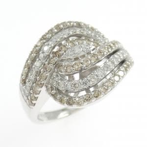 K18WG ダイヤモンド リング 0.47CT