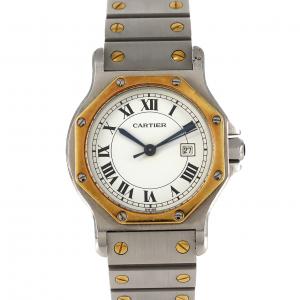 カルティエ サントスオクタゴンLM コンビ 81037288 SSxYG 自動巻