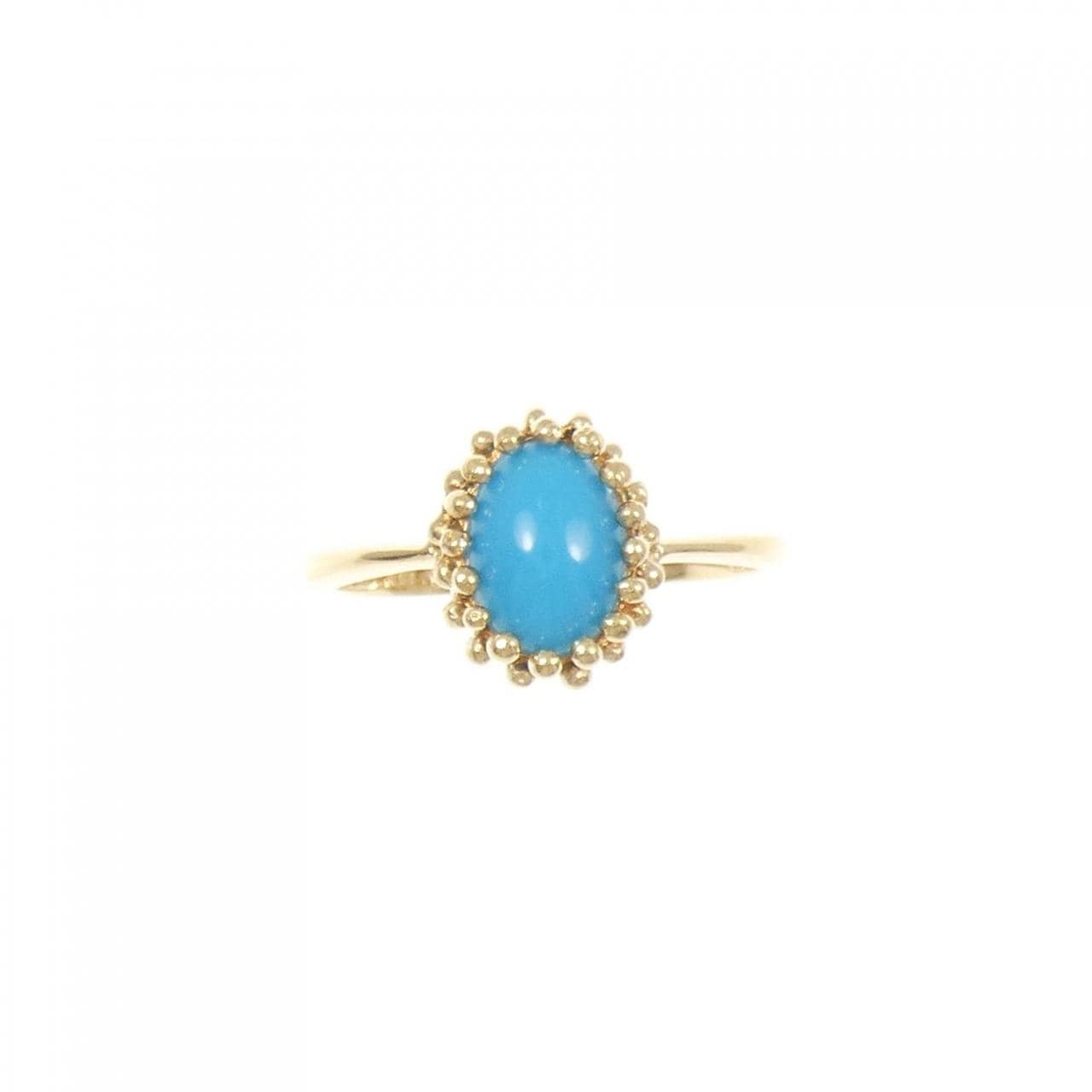 K18YG ターコイズ リング