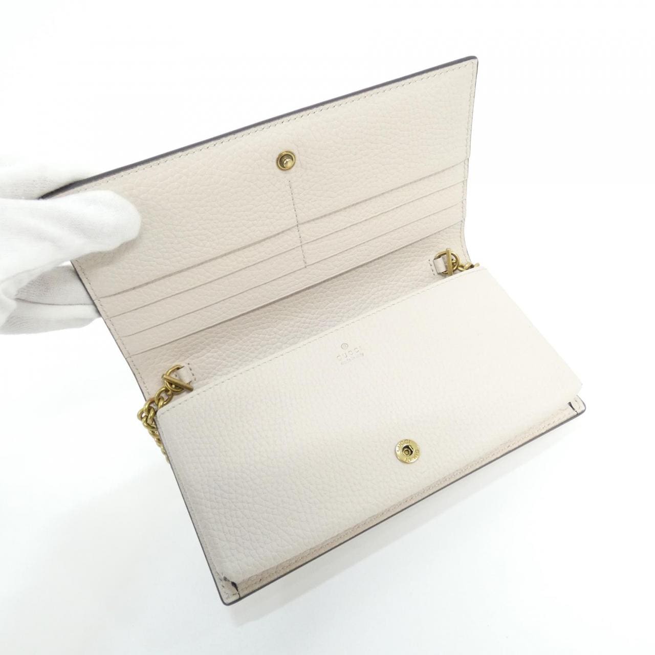 【未使用品】グッチ INTERLOCKING G 746056 AACAO チェーンウォレット