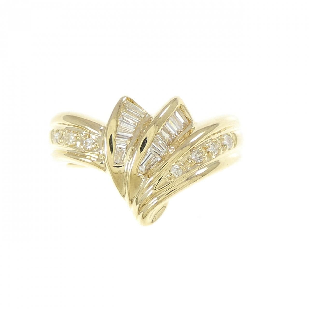 K18YG ダイヤモンド リング 0.29CT