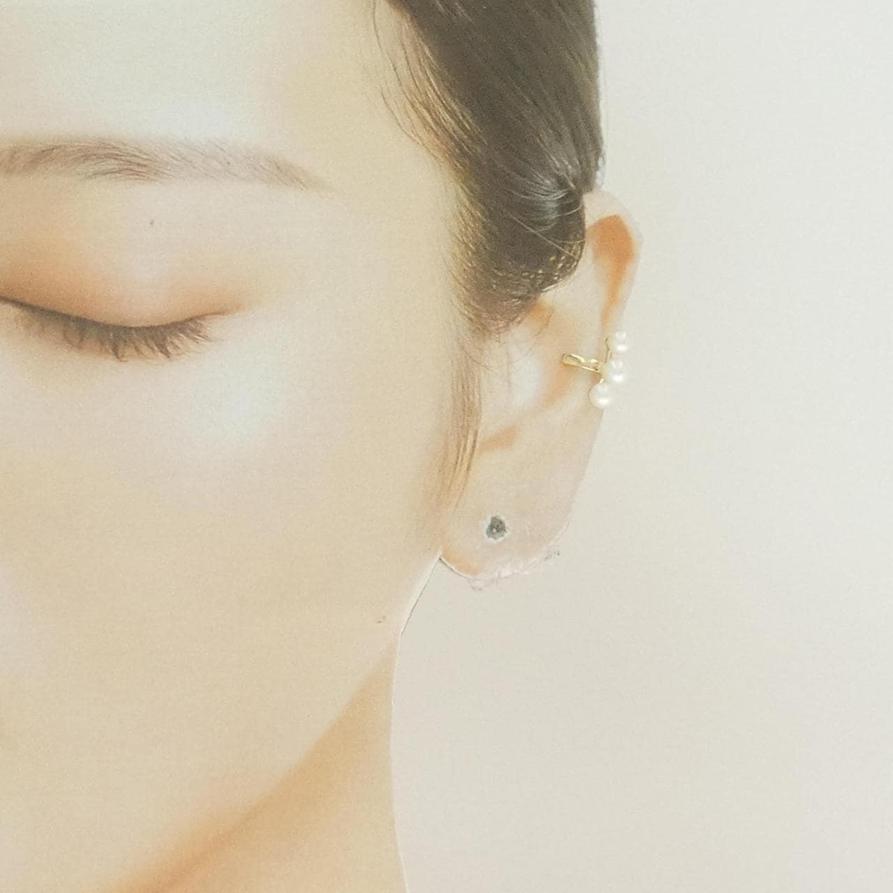 K10YG 淡水パール イヤーカフ