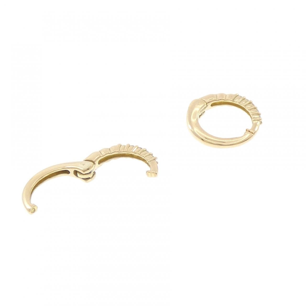 K18YG ダイヤモンド ピアス 0.10CT