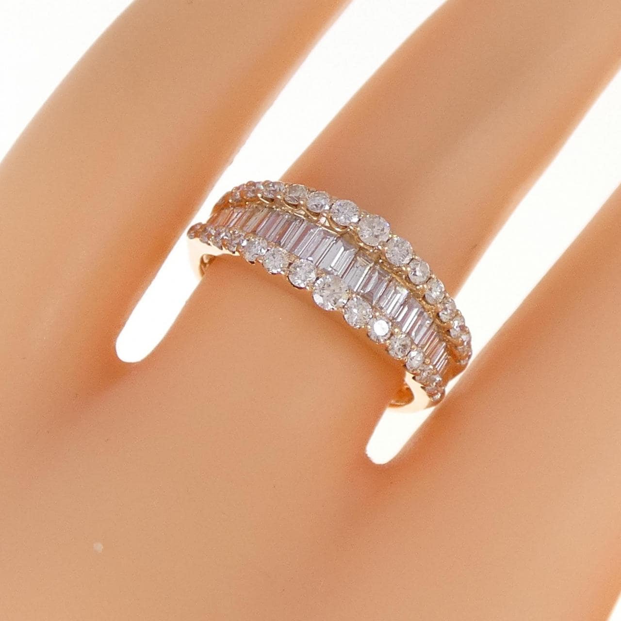 K18PG ダイヤモンド リング 1.00CT