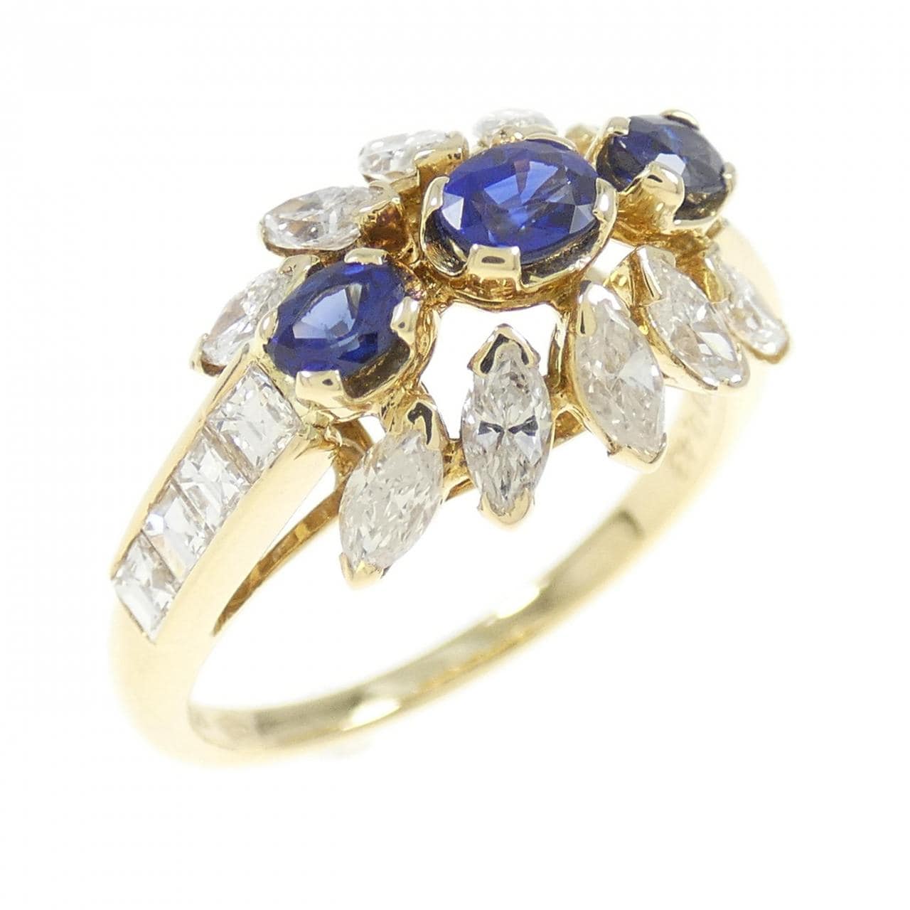 750YG Sapphire Ring 0.43CT