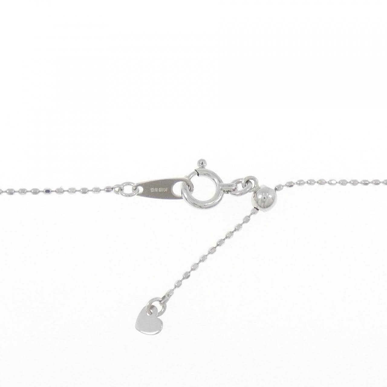 K18WG/K18BG パンダ ダイヤモンド ネックレス 0.92CT