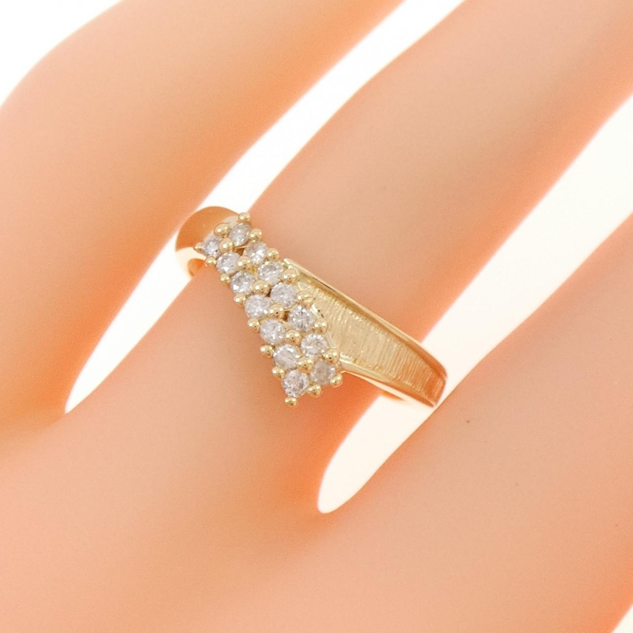 K18YG ダイヤモンド リング 0.20CT