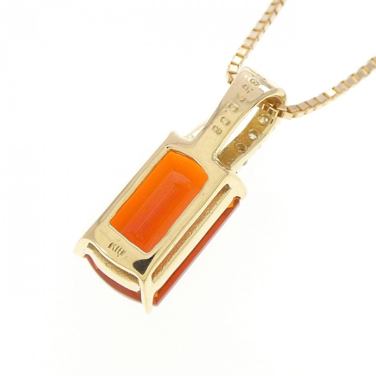 K18YG オパール ネックレス 1.35CT