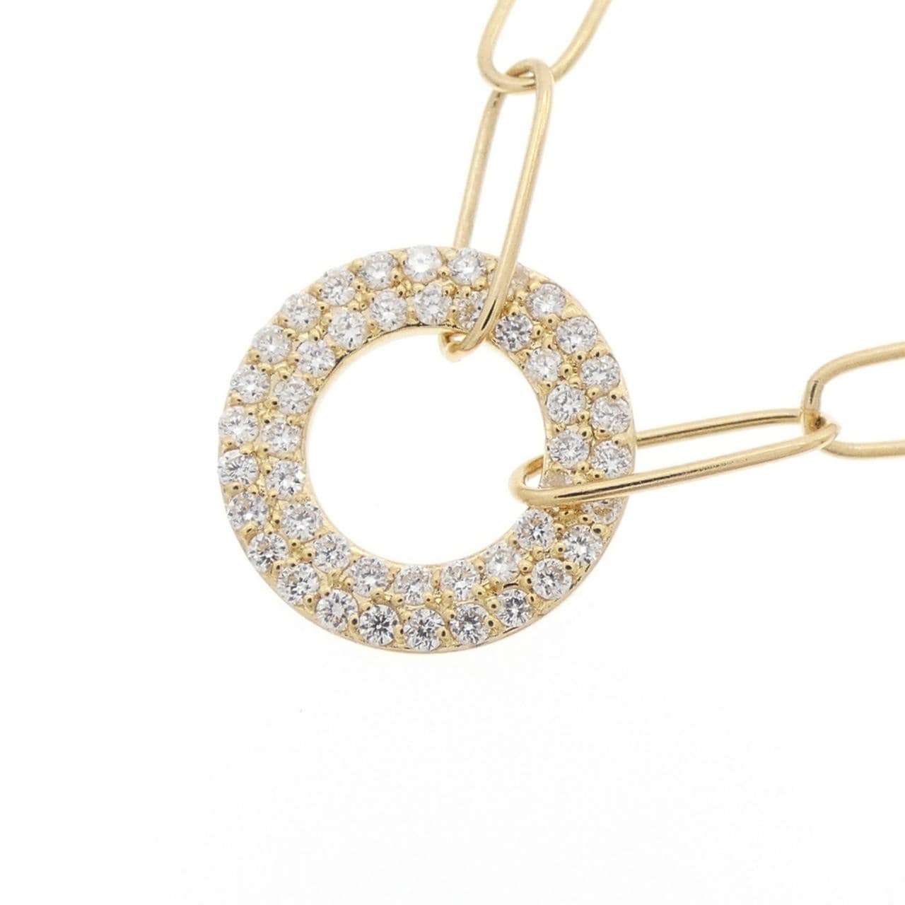 K18YG ダイヤモンド ネックレス 0.17CT
