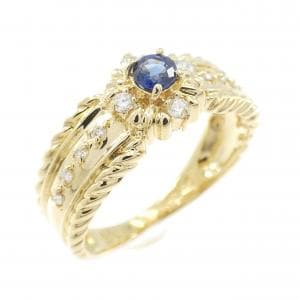 ギンザタナカ サファイヤ リング 0.13CT